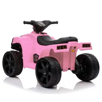 LED Kids Ride on Battery Powered ATV 4 Wheels Pink