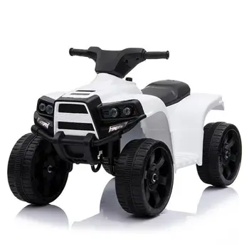 LED Kids Ride on Battery Powered ATV 4 Wheels White