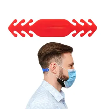 Pack of 250  Plastic Face Mask Ear Saver 3 Positions Red