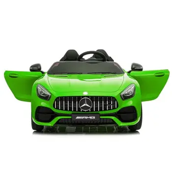 Remote Controlled Officially Licensed Benz GT Dual Drive 12V Car with Music for Kids Green