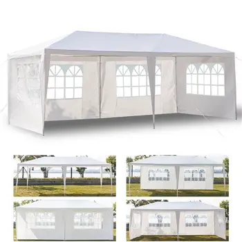 Pop up Gazebo Shade Waterproof Party Tent with Spiral Tubes 4 Removable Sides for Wedding Camping Parking and Outdoor Parties