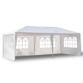 Pop up Gazebo Shade Waterproof Party Tent with Spiral Tubes 4 Removable Sides for Wedding Camping Parking and Outdoor Parties