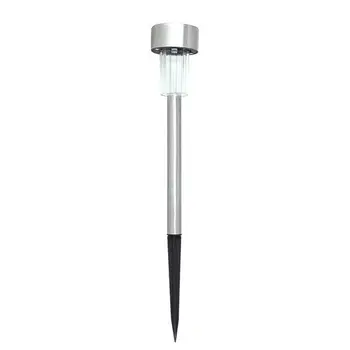 Tube LED Stainless Steel Lawn Lamp 5W Solar Power with Lampshades Pack of 24