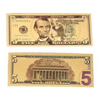 Set of 14  Commemorative Mega Billion 24K Gold Plated US Dollar Fake Banknotes Timeless Collection Protector Sold Separately