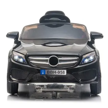 Childrens Car Remote Control LED Lights 12V 2.4GHZ Mica Black
