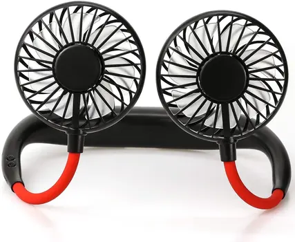 Light Up Rechargeable  Sports Portable Lazy Travel Neck Fan
