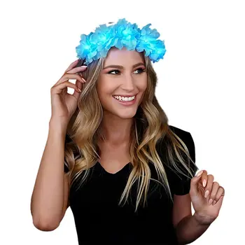 Light Up Perfect Sky Blue Fairy Halo Crown