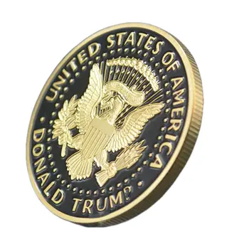 2024 SAVE AMERICA AGAIN Donald Trump Black on Gold Plated Collection Coin