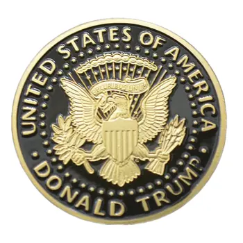 2024 SAVE AMERICA AGAIN Donald Trump Black on Gold Plated Collection Coin