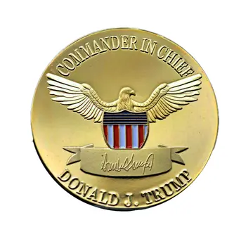 2024 TAKE AMERICA BACK Commander in Chief Donald Trump Gold on Gold Plated Collectible Coin