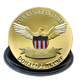 2024 TAKE AMERICA BACK Commander in Chief Donald Trump Gold on Gold Plated Collectible Coin