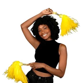 LED Team Spirit Pom Pom Yellow