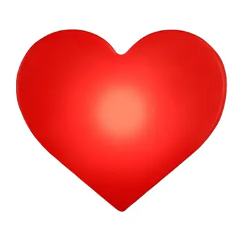 Light Up Flashing Red Heart Clip on Badge Body Light