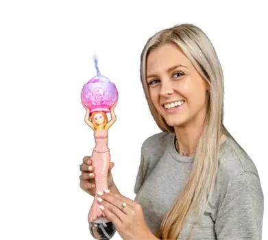 14 Inches Light Up Mermaid Bubble Wand Bubble Solution Included