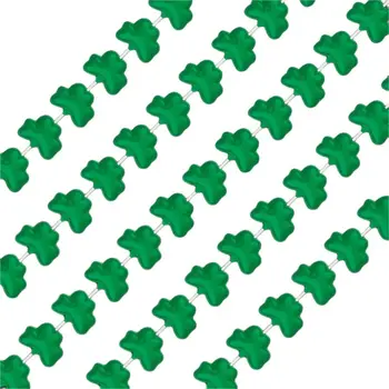 12 pcs Unlit Lucky Mini Shamrocks Bead Necklace