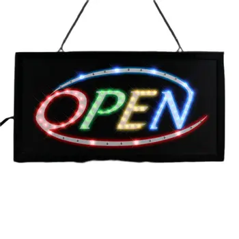 Multicolor LED Open Bar Sign
