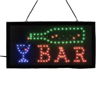 Light Up Retro Flashing Plug in Bar Vintage Sign