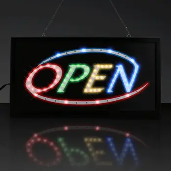 Multicolor LED Open Bar Sign