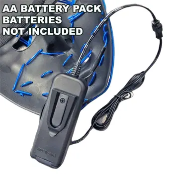 EL Wire Vendetta Guy Fawkes Halloween Mask Blue