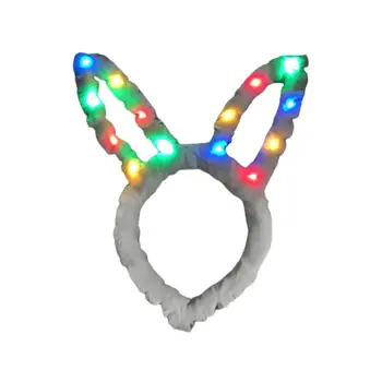 Light Up Multicolor Bunny Ears