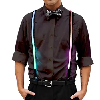 Multicolor LED Suspenders