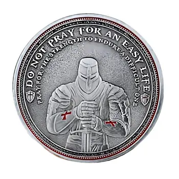 Knights Templar Crusader Shield Token Commemorative Religious Coin