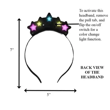 Light Up Sparkling Stars Headband