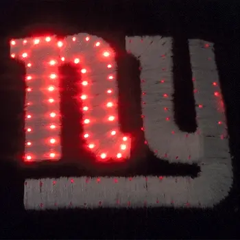 New York Giants Flashing Fiber Optic Cap