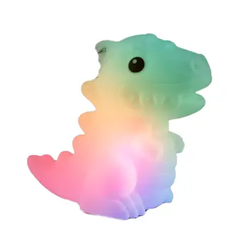 Light Up Soft Baby Dinosaur Charm Necklace with  8 LED Functions