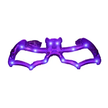 LED Bat Shaped Sunglasses Purple