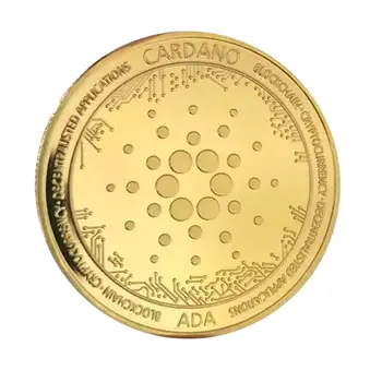 Cardano ADA Technology Blockchain Crypto Gold Plated Coin