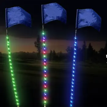 LED 38 Inch Multicolor Rechargeable Miniature Flag Stick with Remote Sold per piece