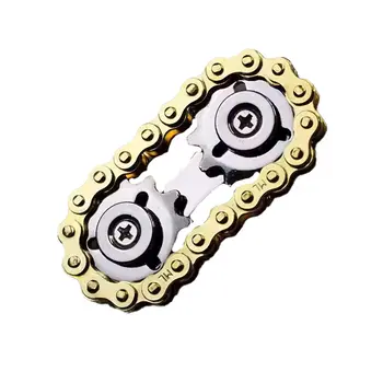 Gold Bike Chains Fidget Toy Spinner