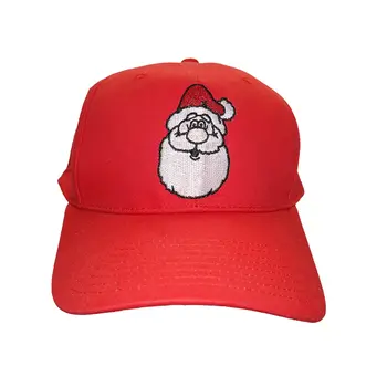 Santa Claus Flashing Fiber Optic Cap