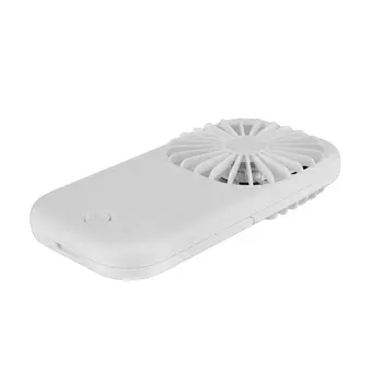 Portable White Handheld Fan with Kickstand