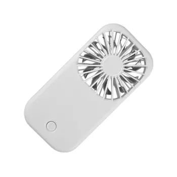 Portable White Handheld Fan with Kickstand