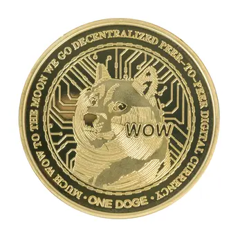 Shiba Inu Much WOW Dogecoin Commemorative Gold Coin