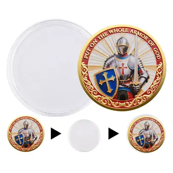 Guardian Edition Put on the Whole Armor of God Christian Gold Plated Coin