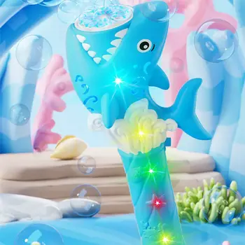 Light Up Shark Bubble Wand