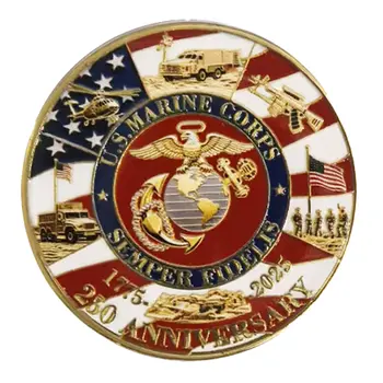 Legacy March Edition US Marine Corps 250th Anniversary Challenge Coin