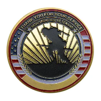 Veterans Creed Gold Plated Challenge Coin