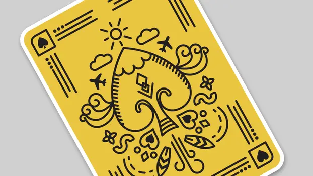 Playing Card Deck - Yellow - Limited Edition