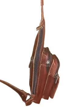 Bandolera cruzada triangular