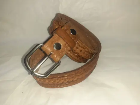 Cinturón Fino trenza central