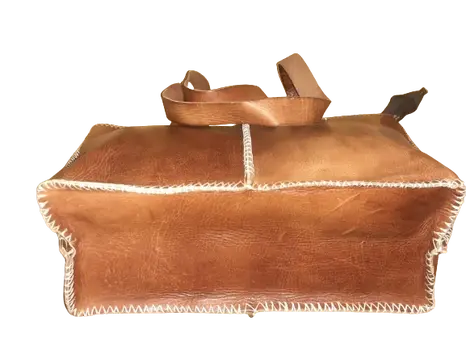 Bolso Mujer vacuno hilo Blanco L
