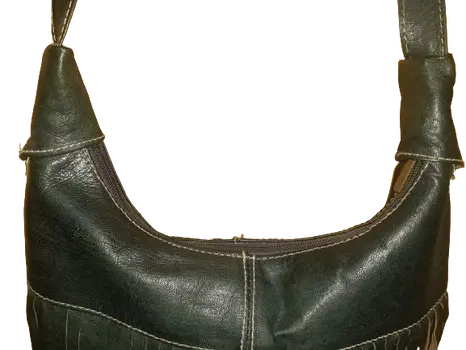 Bolso media luna flecos