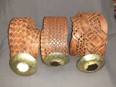 Cinturón de chapa mujer ancho