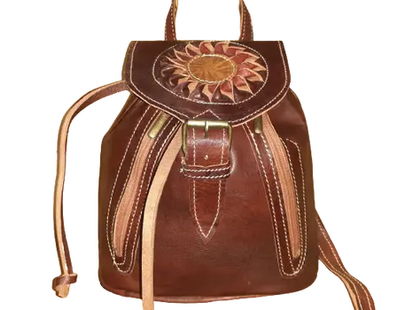 Mochila Fez doble bolsillo pequeña cremallera sol