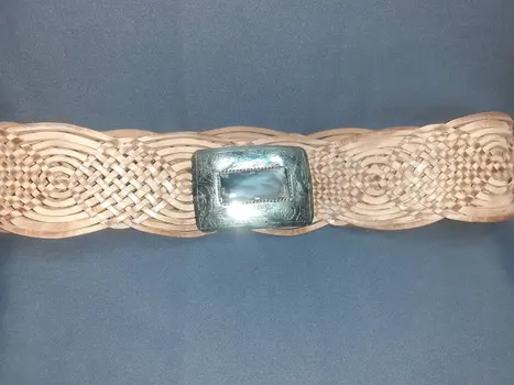 Cinturón de chapa mujer ancho