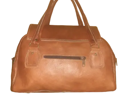 Bolso de viaje Vacuno de Fez de 2 asas Mediano